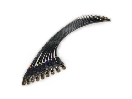 Canare SDI kábel DIN 1.0/2.3 do BNC (F-samica) pre Blackmagic Design Decklink QUAD (9ks)