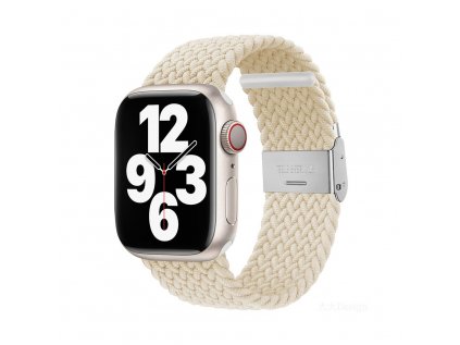 Devia remienok Deluxe Series Sport4 Nylon Braided Adjustable Band 40/41mm -  White
