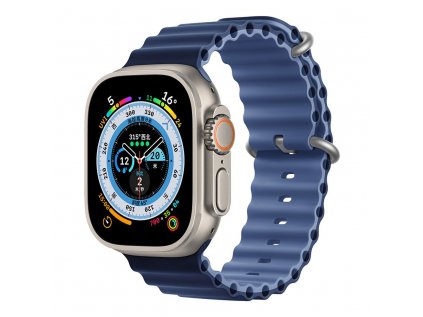 Devia remienok Deluxe Series Sport6 Silicone Two-tone Band 44/45/49mm - Light/Deep Blue