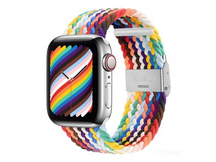 Devia remienok Deluxe Series Sport4 Nylon Braided Adjustable Band 44/45/49mm - Rainbow