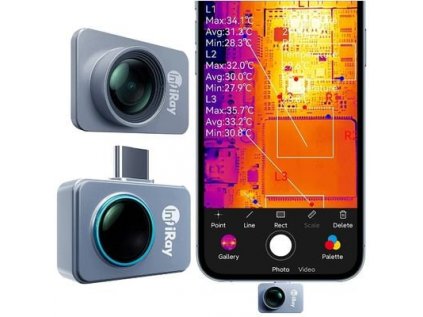 Termokamera a termovízia InfiRay P2 Pro pre mobilné telefóny s makroobjektívom, Android, rozbalené