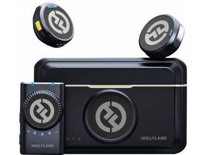 Kamera Hollyland Lark M2 – Bezdrôtový klopový mikrofón (Duo, ShineCharcoal)