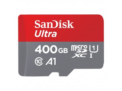 SanDisk Ultra microSDXC 400 GB 120 MB/s  A1 Class 10 UHS-I, s adaptérom