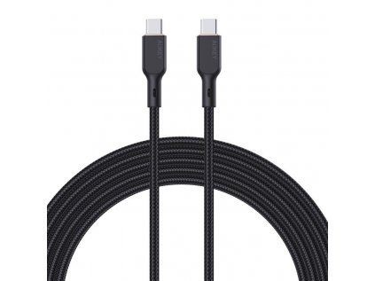 Aukey CB-KCC101 kábel USB-C na USB-C 1m (čierny)