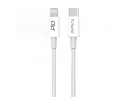 Foneng X31 USB-C to Lightning kábel, 20W 1m (biely)