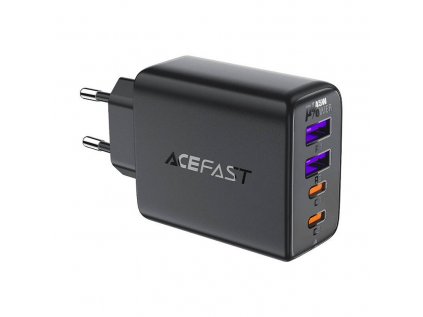 Acefast A61 GaN nabíjačka 2xUSB-A, 2xUSB-C PD45W EU (čierna)