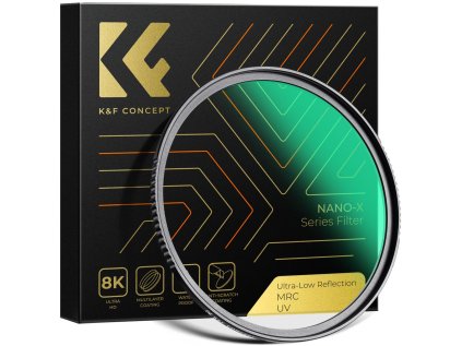 K&F Concept K&F 77mm UV Filter 0.1% Ultra-low Reflection (titanium coating ) with 28 Multi-Layer Coatings Nano-X Series