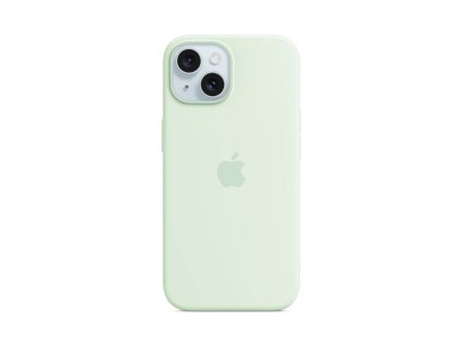 iPhone 15 Silicone Case with MagSafe - Soft Mint