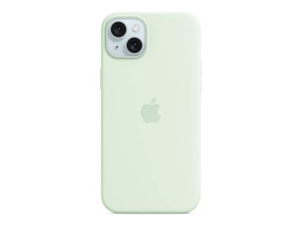 iPhone 15 Plus Silicone Case with MagSafe - Soft Mint