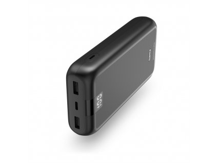 Hama Performance 20, powerbanka 20000 mAh, 3 A, výstup: 1x USB-C, 2x USB-A, LED displej
