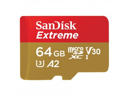SanDisk Extreme microSDXC card for Mobile Gaming 64 GB 170 MB/s and 80 MB/s , A2 C10...