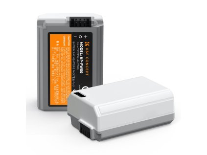 K&F Concept NP-FW50 1100mAh, batéria typu C s priamou montážou fotoaparátu, *2ks