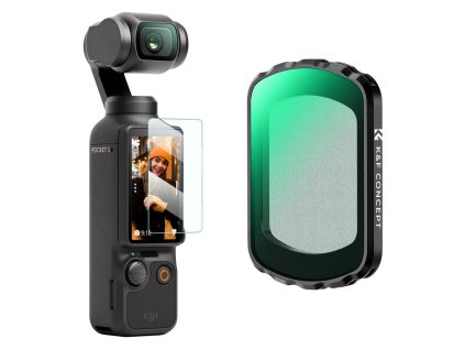 K&F Concept K&F Magnetic Black Mist 1/2 Filter pre DJI Osmo Pocket 3, Black Diffusion Creative Mist Cinematic Effect Filters