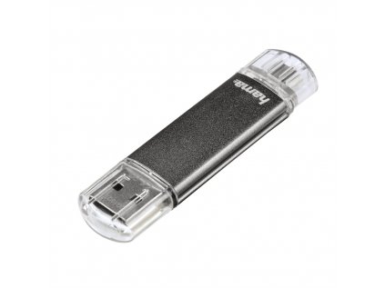 Hama flashPen "Laeta Twin" 16 GB 10 MB/s, šedý