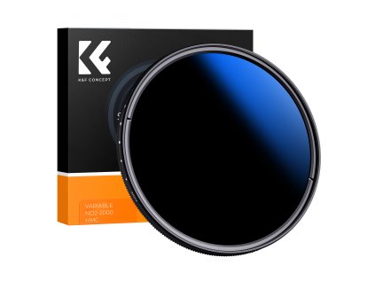 K&F Concept 49MM séria C ultratenký variabilný/fader ND2-2000, s modrým povrchom
