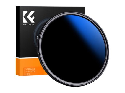 K&F Concept 62MM C séria ultratenká premenná/fader, ND2-2000 Blue Coated
