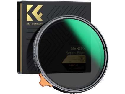 K&F Concept K&F 52MM variabilný ND filter True Color ND2-ND32 s 28 vrstvami antireflexného zeleného filmu Waterpr