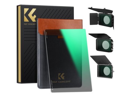 K&F Concept K&F ND4 (2 zarážky) štvorcový filter ND, 4" x 5,65" filter s neutrálnou hustotou kompatibilný s Tilta kompatibilný