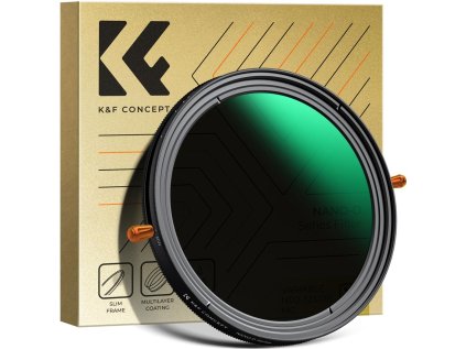 K&F Concept K&F 49MM, séria D, multifunkčný filter CPL+variabilný/fader ND 2~32, HD, vodotesný, odolný proti poškriabaniu