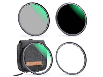 K&F Concept K&F 77mm magnetická súprava 3ks filtrov, MCUV+CPL+ND1000+filterový krúžok, HD, vodotesný, odolný proti poškriabaniu, zelený