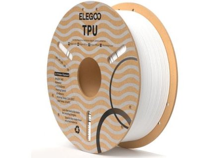 ELEGOO TPU -1.75mm-1KG-Cardboard Spool-White