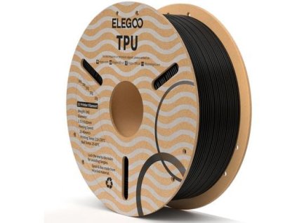 ELEGOO TPU -1.75mm-1KG-Cardboard Spool-Black