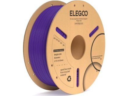 ELEGOO PLA+ -1.75mm-1KG-Cardboard Spool-Purple