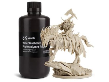ELEGOO 8K Water-washable Resin Resin 1KG, Vanilla