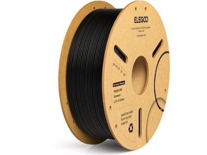 ELEGOO PLA+ 1,75, 1 kg, čierna