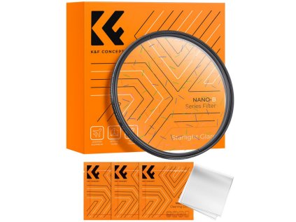 K&F Concept K&F 72MM, farebný filter Starlight Effct, ultratenký rám, optické sklo, s 3 ks vysávača