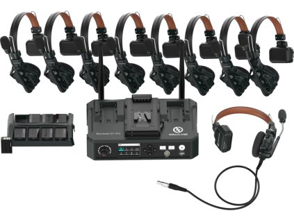 Hollyland Solidcom C1 Pro  Wireless Intercom System with 8 ENC headsets with Hub Station