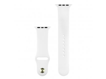 Silikonový remienok pre Apple Watch 38 / 40mm - biely