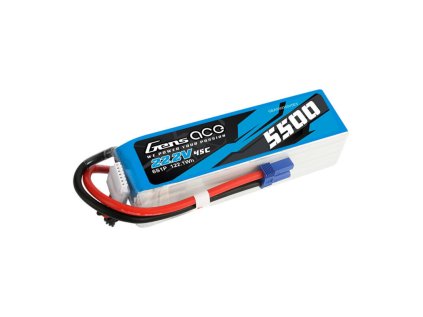 Akumulator Gens ace 5500mAh Lipo 22,2V 45C 6S1P Batérie pre vrtuľníky