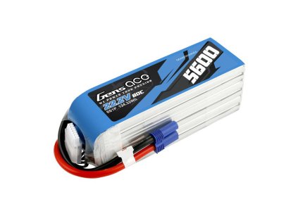 Akumulátor Gens ace 5600mAh 80C 22.2V 6S1P Lipo z konektorom EC5 plug
