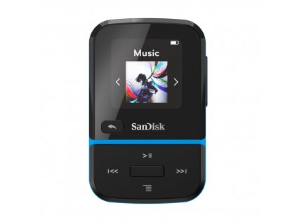 SanDisk MP3 Clip Sport Go, modrá 32 GB