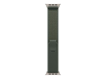 Apple Watch 49mm Green Trail Loop - M/L - Natural Titanium Finish