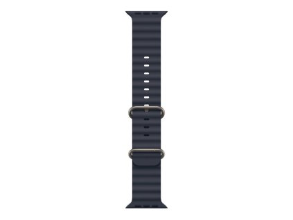 Apple Watch 49mm Navy Ocean Band - Natural Titanium Finish