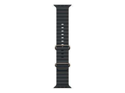 Apple Watch 49mm Black Ocean Band - Natural Titanium Finish