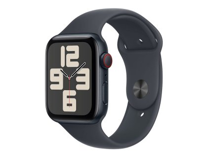 Apple Watch SE GPS + Cellular 44mm Midnight Aluminium Case with Midnight Sport Band - M/L