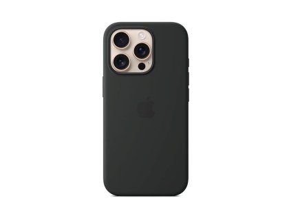 iPhone 16 Pro Silicone Case with MagSafe - Black