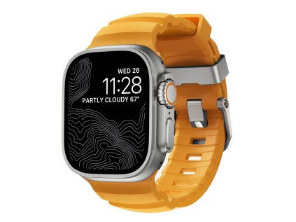 Nomad remienok Rocky Point Band pre Apple Watch 46/49mm - Sol/Natural