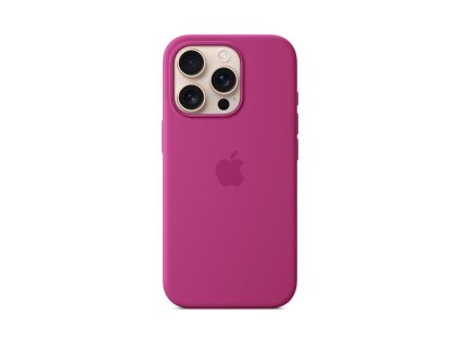 iPhone 16 Pro Silicone Case with MagSafe - Fuchsia