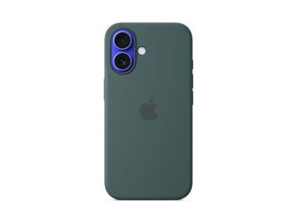 iPhone 16 Silicone Case with MagSafe - Lake Green