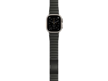 Epico UNUM Titanium Watch Band for Apple Watch SE/Series 1- 9 (42/44/45mm)/10 (46mm)/Ultra (49mm) - čierna