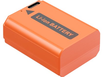 SmallRig 4965 NP-FW50 USB-C nabíjateľná batéria fotoaparátu oranžová