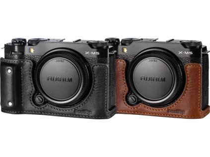 Sada koženého polovičného puzdra SmallRig 4879 pre fotoaparát FUJIFILM X-M5 Black