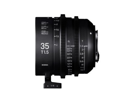 SIGMA CINE 35 mm T1.5 FF FL F/CE METRIC Fully Luminous pre Canon EF