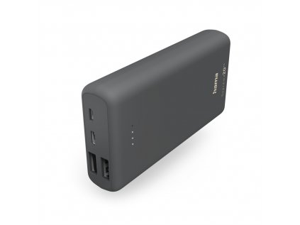 Hama Supreme 20HD, powerbanka, 20000 mAh, 3 A, 3 výstupy: 1x USB-C, 2x USB-A