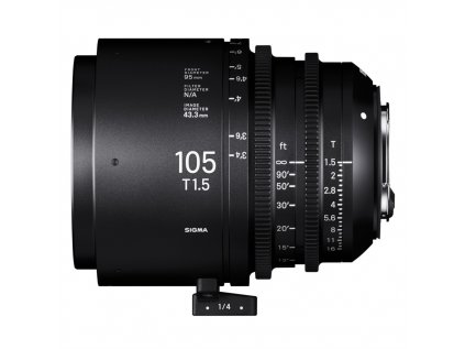 SIGMA CINE 105 mm T1.5 FF FL F/VE METRIC Fully Luminous pre Sony E