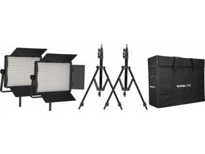 Kit Nanlite 2 light kit 1200CSA w/Carry case & Light stand